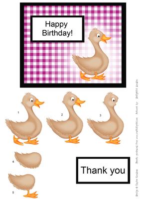 Birthday Duck Card