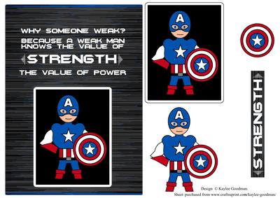Captain America Character Card