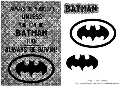 Batman Symbol Card