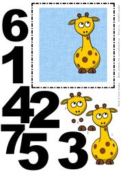 Boy's Giraffe Age Card