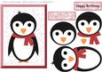 Cold Red Penguin Star Card