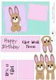 Cute Bunny Rabbit Card