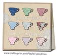 Vintage Doily Teacups Card