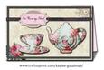 Vintage, Doily, Rose and Tea Card
