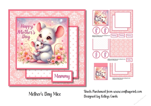 Mothers Day Mice Card