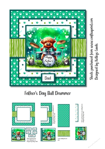 Fathers Day Bull Drummer