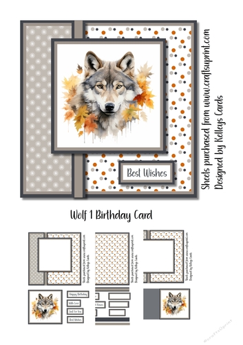 Wolf 1 Birthday Card