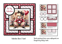 Valentine Bear 2 Card Kit