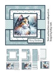 Christmas Calico Cat