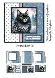 Christmas Black Cat