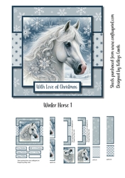 Winter Horse Card