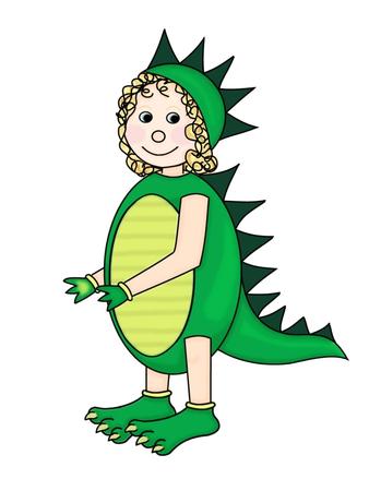 Dinosaur Costume Original Art