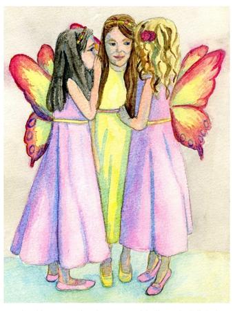 Fairy Secrets Watercolour Painting Original Art