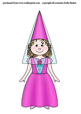 Little Princess Dressing Up in Colour