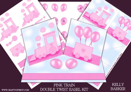 Pink Train Double Twist Easel Kit