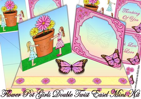 Flower Pot Girls Double Twist Easel Mini Kit