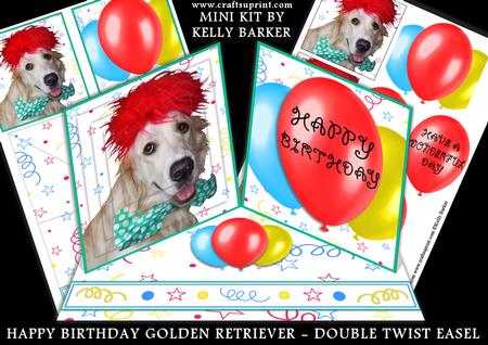 Happy Birthday Pyramage Double Twist Easel Mini Kit