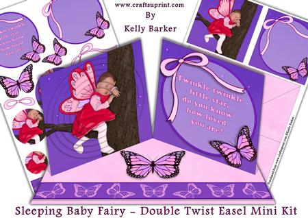 Sleeping Baby Fairy Double Twist Easel Pyramage Mini Kit