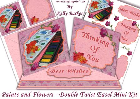 Paints and Flowers Double Twist Easel Mini Kit