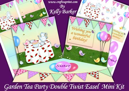 Garden Tea Party Double Twist Easel Mini Kit