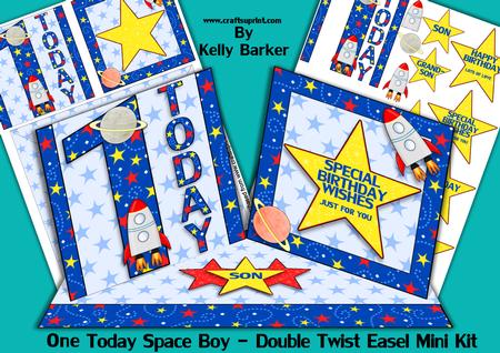 One Today Space Boy Double Twist Easel Mini Kit