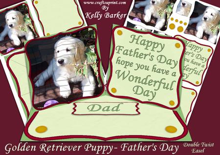 Father's Day Puppy Pyramage Double Twist Easel Mini Kit