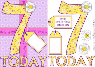 Seven Today A5 Daisies