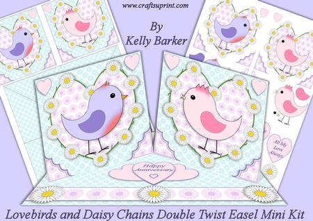 Lovebirds and Daisy Chains Double Twist Easel Mini Kit