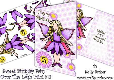 Sweet Birthday Fairy Over the Edge Mini Kit