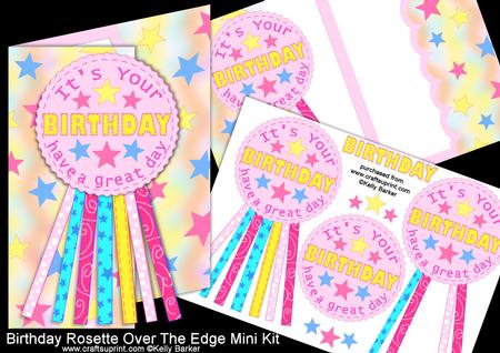 Birthday Rosette Over the Edge Mini Kit