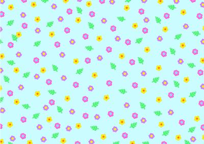 Pale Blue with Summer Flowers Backing Sheet