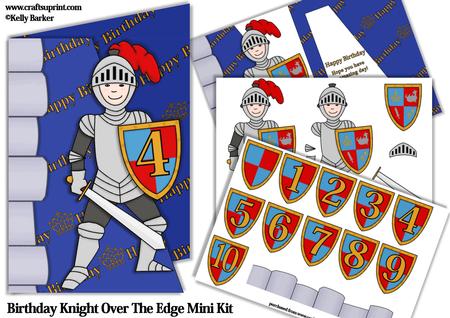 Birthday Knight Over the Edge Mini Kit