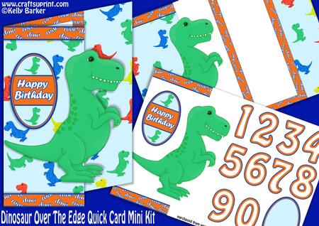 Dinosaur Over the Edge Quick Card Mini Kit
