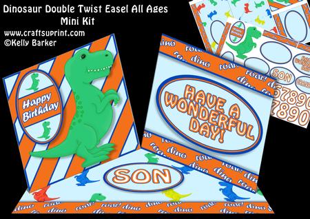 Dinosaur Double Twist Easel All Age Mini Kit