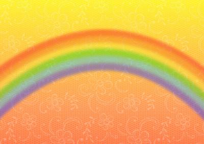 Sunset and Rainbow Lace Flowers Background Backing Paper