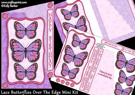 Lace Butterflies Over the Edge Mini Kit