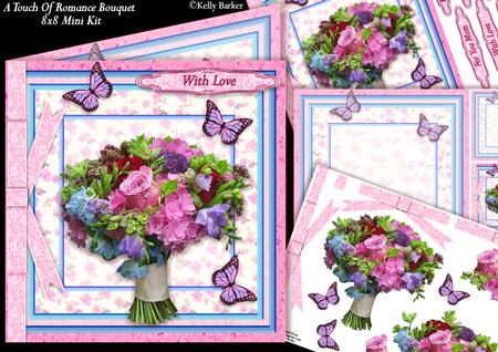 A Touch of Romance Bouquet 8x8 Mini Kit