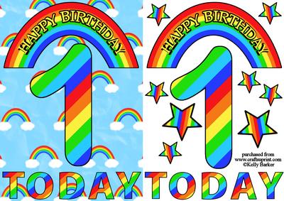 One Today Rainbows A5