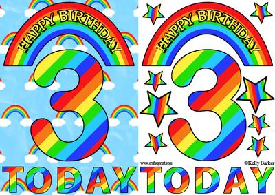 Three Today Rainbows A5