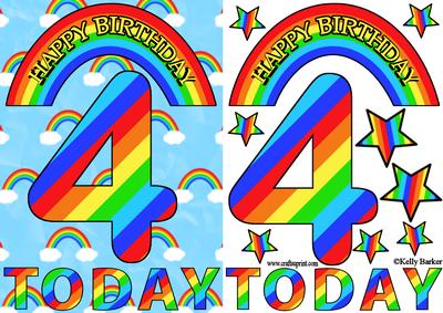 Four Today Rainbows A5