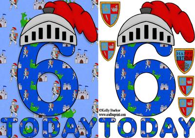Six Today Birthday Knight A5