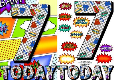 7 Today Comic Book Birthday A5