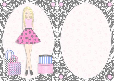 Teen Girl Blonde Boxes & Bags in Hot Pink A5 Insert