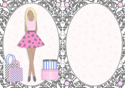 Teen Girl Ethnic Blonde Boxes & Bags in Hot Pink A5 Insert