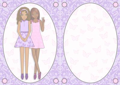 Best Friends Ethnic A5 Insert Lilac and Pink