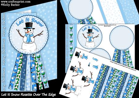 Let It Snow Rosette Over the Edge Mini Kit