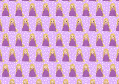 Beautiful Princess Rapunzel Backing Paper Background