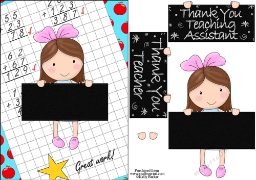 Thank You Teacher And Teaching Assistant Cutie Pie Kids Girl 2
