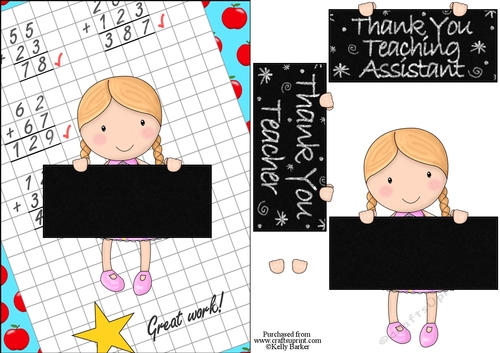 Thank You Teacher And Teaching Assistant Cutie Pie Kids Girl 4