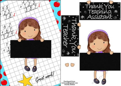 Thank You Teacher And Teaching Assistant Cutie Pie Kids Girl 5
